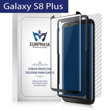 Galaxy S8+ エッジ部分も保護できて、ケースと干渉しない「液晶保護ガラスフィルム」を試す