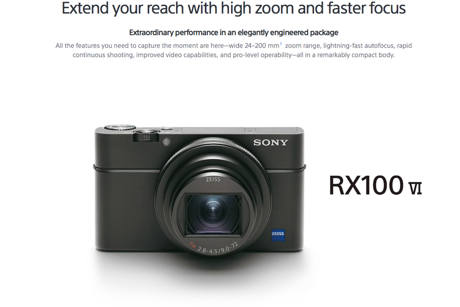 SONY RX100 VI（RX100M6）がついに正式発表｜カメラ（静止画）機能はどう進化した？